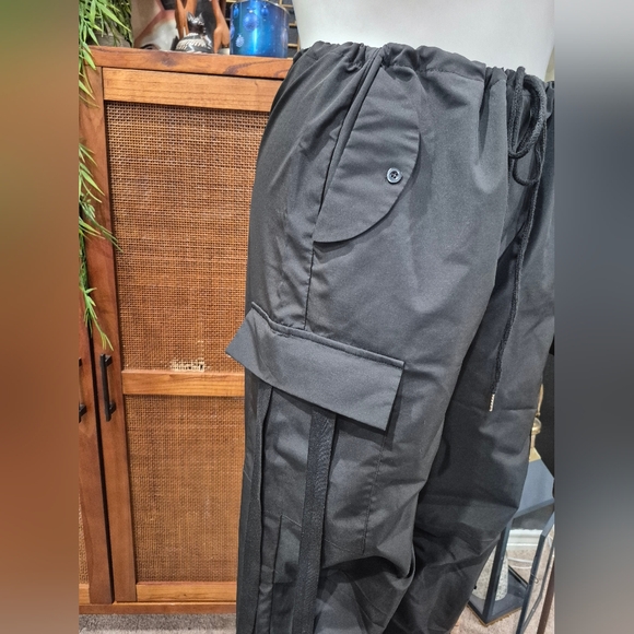 Black Cargo Pants - Picture 2 of 14